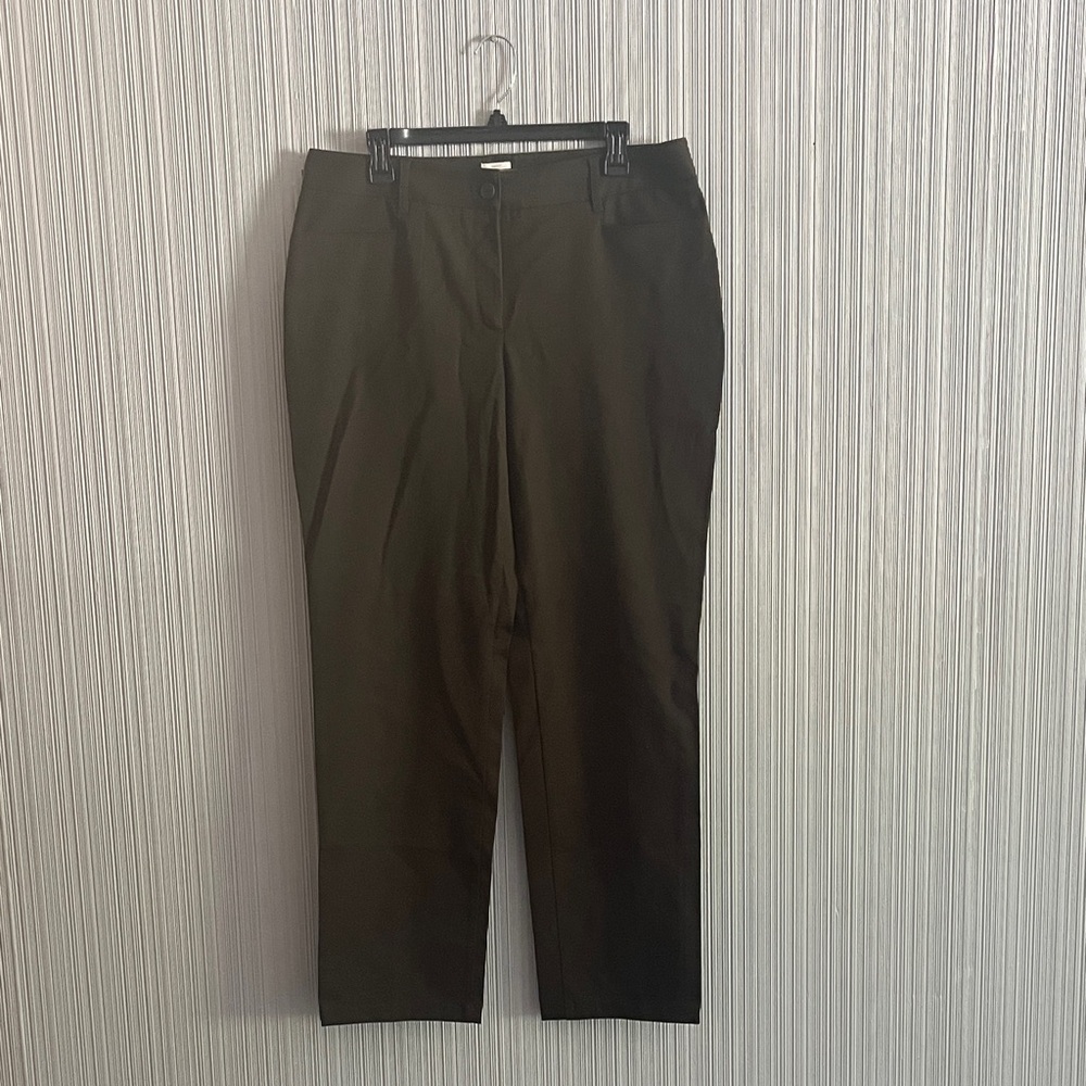 Curvy Talbots dark green pants